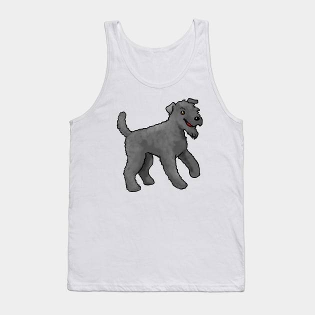 Dog - Kerry Blue Terrier - Black Tank Top by Jen's Dogs Custom Gifts and Designs